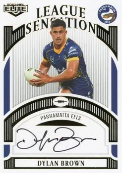 2023 NRL Traders Elite - League Sensations Signature White #LSW11 Dylan Brown Front